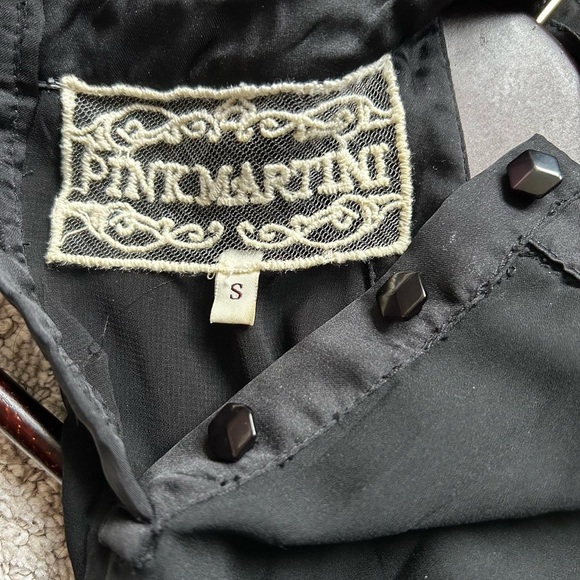 Pleated A-Line Pink Martini Dress - Picture 2 of 3